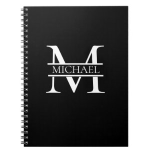 Personalized Elegant Monogram and Name Notebook