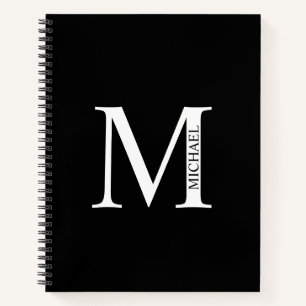 Personalized Elegant Monogram and Name Notebook