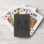 Personalized Elegant Monogram and Name Playing Cards<br><div class="desc">Add a touch of elegance to your daily essentials with this personalized monogram and name product. Featuring a refined design and customizable details, it combines sophistication and functionality. Whether for personal use or as a thoughtful gift, this item showcases a stylish monogram and your chosen name, making it uniquely yours....</div>