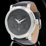 Personalized Elegant Monogram and Name Watch<br><div class="desc">Add a touch of elegance to your daily essentials with this personalized monogram and name product. Featuring a refined design and customizable details, it combines sophistication and functionality. Whether for personal use or as a thoughtful gift, this item showcases a stylish monogram and your chosen name, making it uniquely yours....</div>