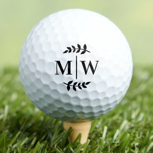 Personalized Elegant Monogram Golf Balls
