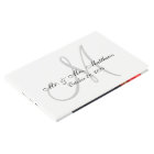 Personalized Elegant Monogram with Photo Wedding