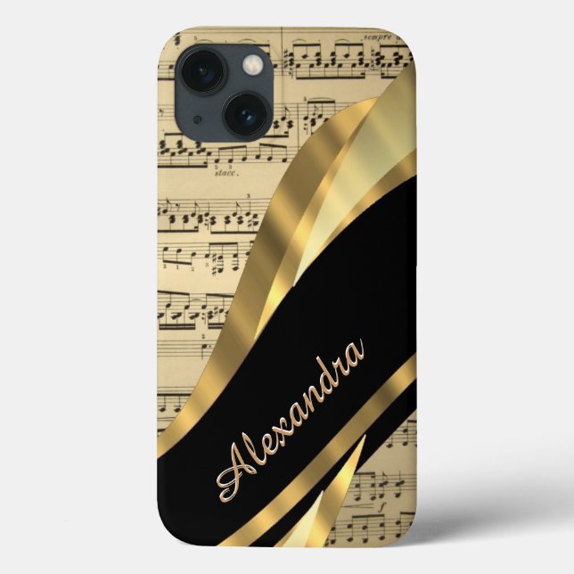 Personalized elegant music sheet Case-Mate iPhone case (Back)