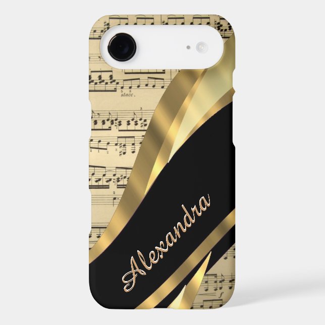Personalized elegant music sheet Case-Mate iPhone case (Back)