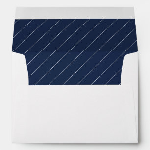 Personalized Elegant Navy Blue Wedding Envelope