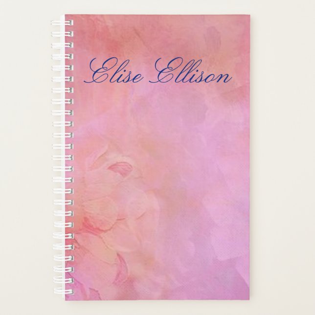 Personalized Elegant Pastel Planner (Front)