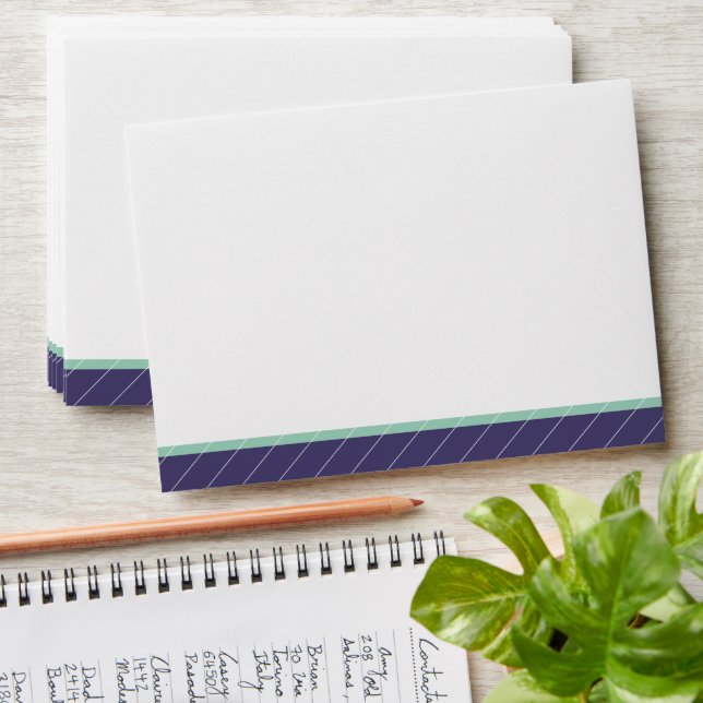 Personalized Elegant Purple Wedding Envelope (Stacked)