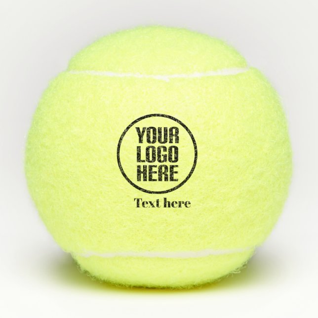 Personalized Elegant Script Name Business corporat Tennis Balls (Front)