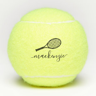 Personalized Elegant Script Name Penn Tennis Balls
