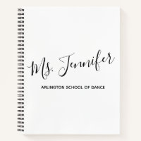 Personalized Elegant Scripted Dance Teacher