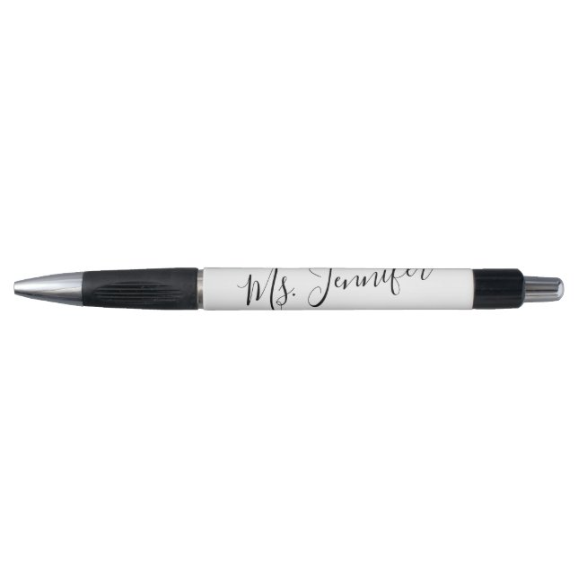 Personalized Elegant Scripted Dance Teacher Pen (Front)