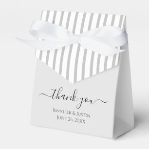 Personalized Elegant Silver White Mini Favour Box