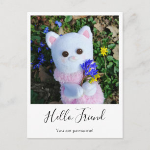 Personalized Elegant Simple Vintage Instant Photo Postcard
