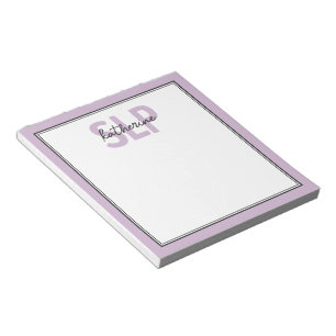 Personalized Elegant SLP Speech Pathologist  Notepad