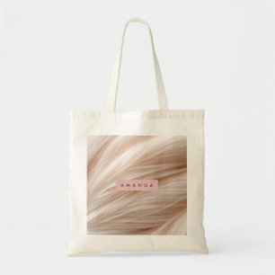 Personalized Elegant Soft Flowing Swirls  Tote Bag