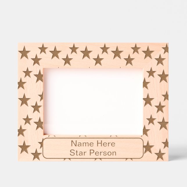 Personalized Elegant Stars Etched Frames (Front)