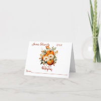 Personalized Elegant Thanksgiving Place Cards