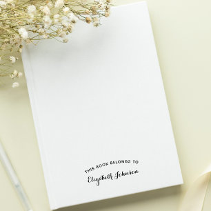 Personalized Elegant This Book Belongs To Name Self-inking Stamp