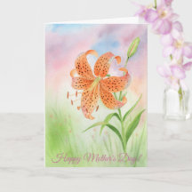 Personalized Elegant Tiger Lily