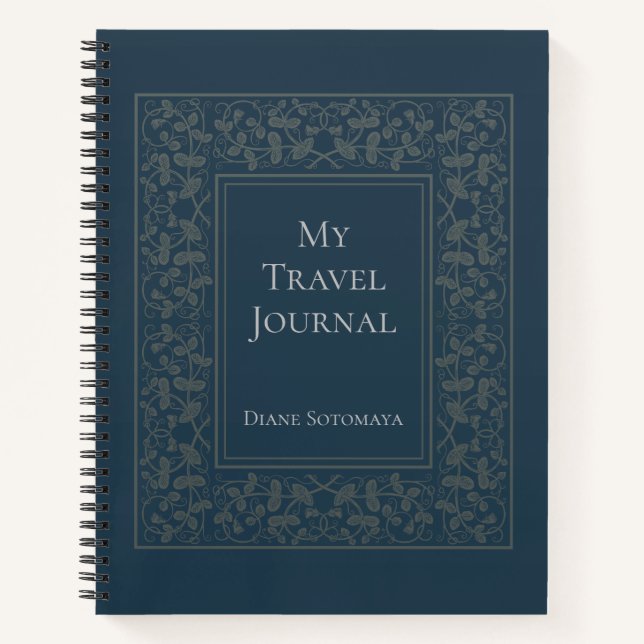 Personalized Elegant Travel Journal (Front)
