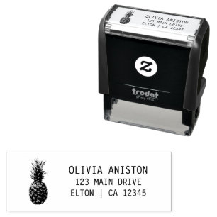 Personalized Elegant Vintage Pineapple Self-inking Stamp