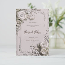 [Personalized] Elegant Vintage Wedding Invitation