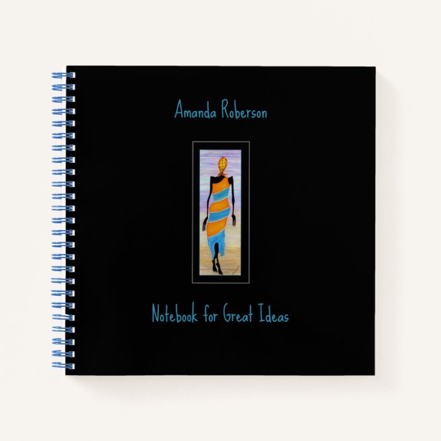 Personalized, Elegant Walker Spiral Notebook (Front)