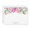 Personalized Elegant Watercolor Floral Note Card