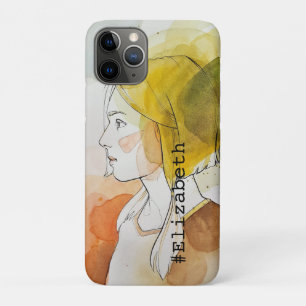 Personalized elegant  watercolor painting colourfu iPhone 11 pro case