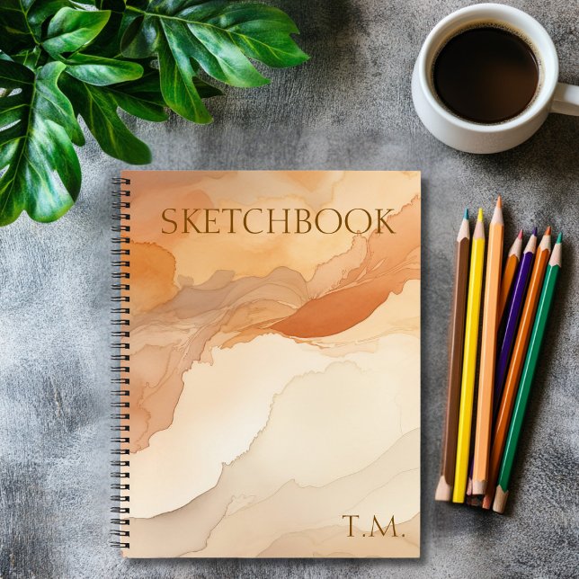 Personalized Elegant Watercolor Sketchbook Notebook (Creator Uploaded)