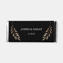 Personalized Elegant Wedding Hershey Bar Favour