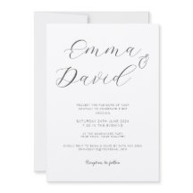Personalized Elegant Wedding Invitation