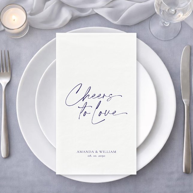 Personalized Elegant Wedding Paper Guest Towel Napkin (Creator Uploaded)