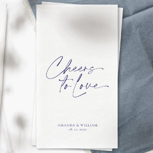Personalized Elegant Wedding Paper Guest Towel Napkin