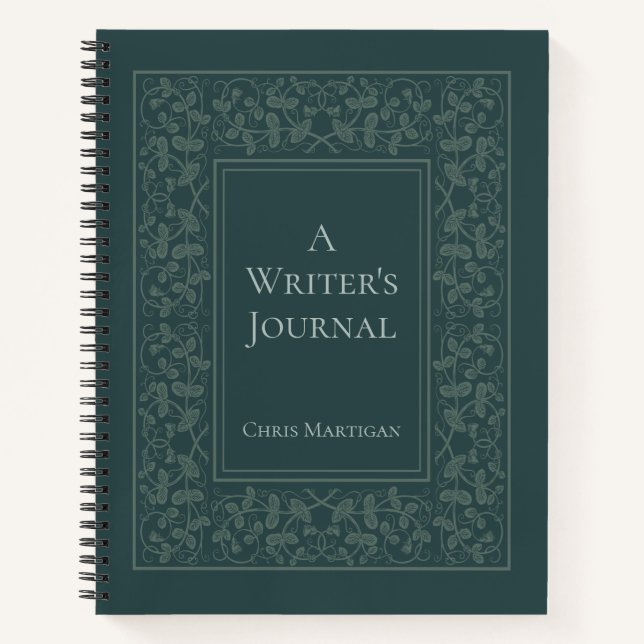 Personalized Elegant Writing Journal for Authors (Front)