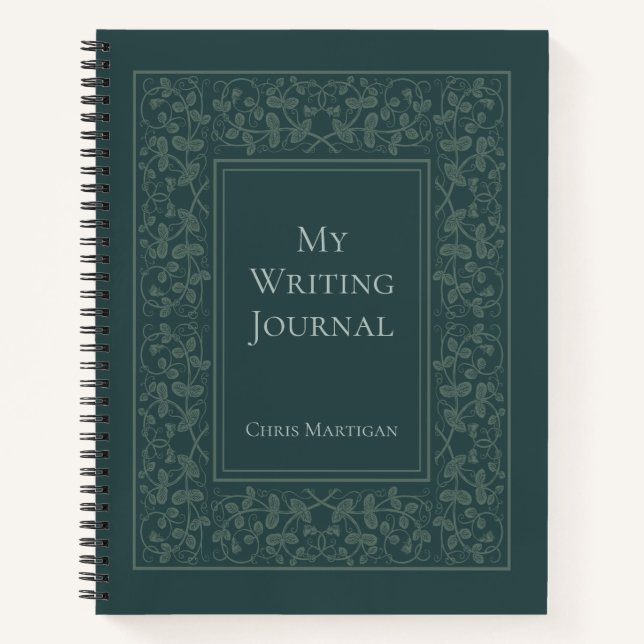 Personalized Elegant Writing Journal for Authors (Front)