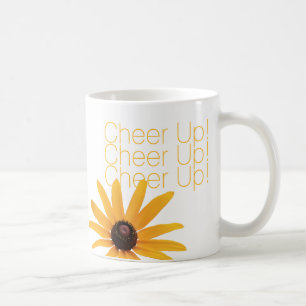 Personalized Elegant Yellow Flower Cheer Up Coffee Mug