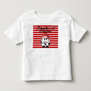 Personalized Elephant 1st Christmas Baby Girl Red  Toddler T-shirt