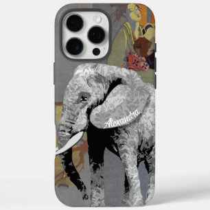 Personalized Elephant Damask iPhone 7 case