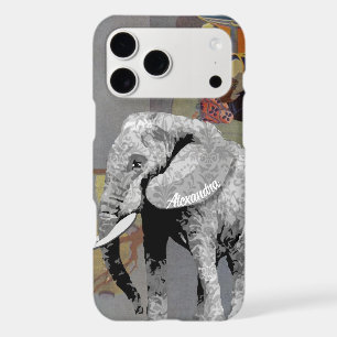 Personalized Elephant Damask iPhone 7 case