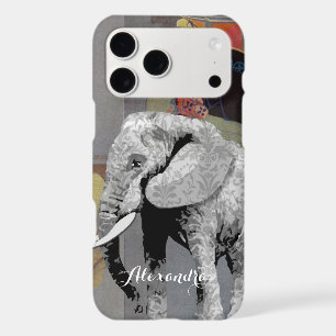Personalized Elephant Damask Phone case