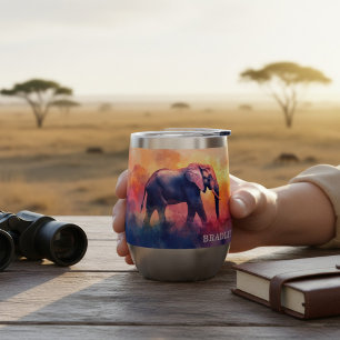 Personalized Elephant Sunset Safari Gift