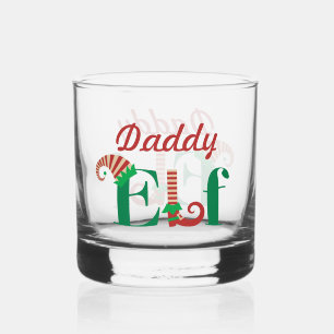 Personalized Elf Christmas Whiskey Glass