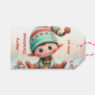 Personalized Elf Gift Tags North Pole Christmas
