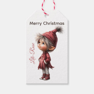 Personalized Elf Gift Tags North Pole Christmas