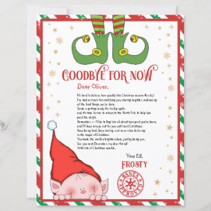 Personalized Elf Goodbye Letter for Kids
