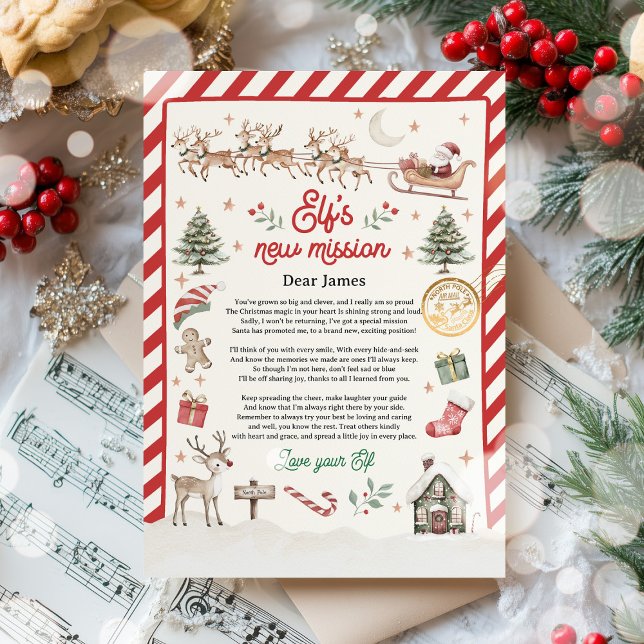 Personalized Elf Retirement Letter Goodbye Elf Invitation (Creator Uploaded)