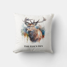 Personalized Elk Cabin Lodge Accent Gift