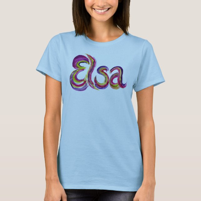 Personalized Elsa T-shirt (Front)
