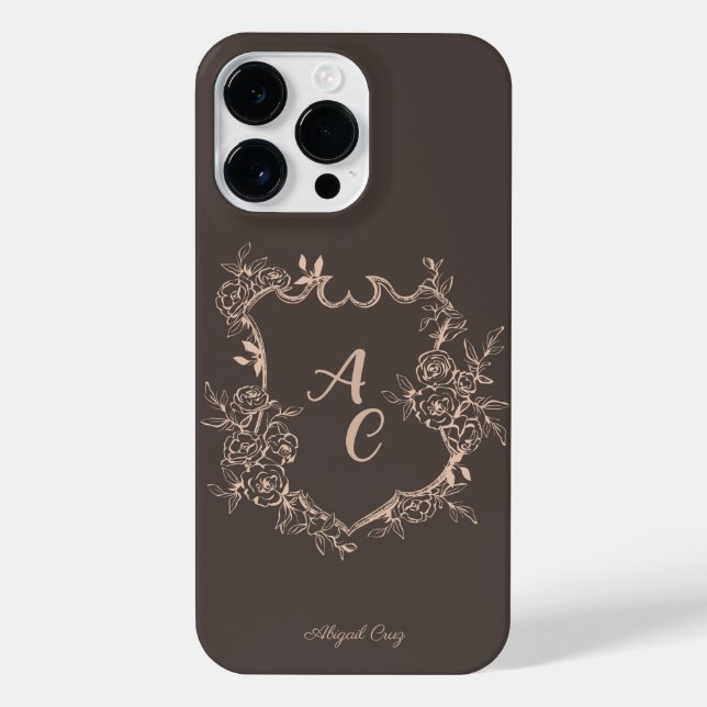 Personalized Emblem Crest iPhone Case (Back)